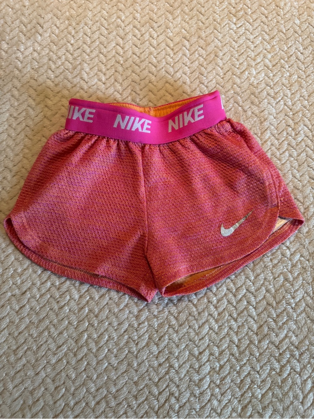 Nike Pink Athletic Shorts with Logo Size 4T